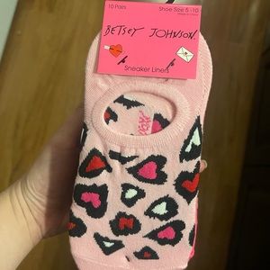 Betsy Johnson Sneaker Liners Socks - 10 Pairs